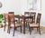 Nilkamal Peak 6 Seater Dining Set (Cappuccino)