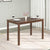 Nilkamal Alice 4 Seater Dining Table (Antique Cherry)