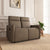 Nilkamal Carlton 2 Seater Manual Recliner (Light Brown)