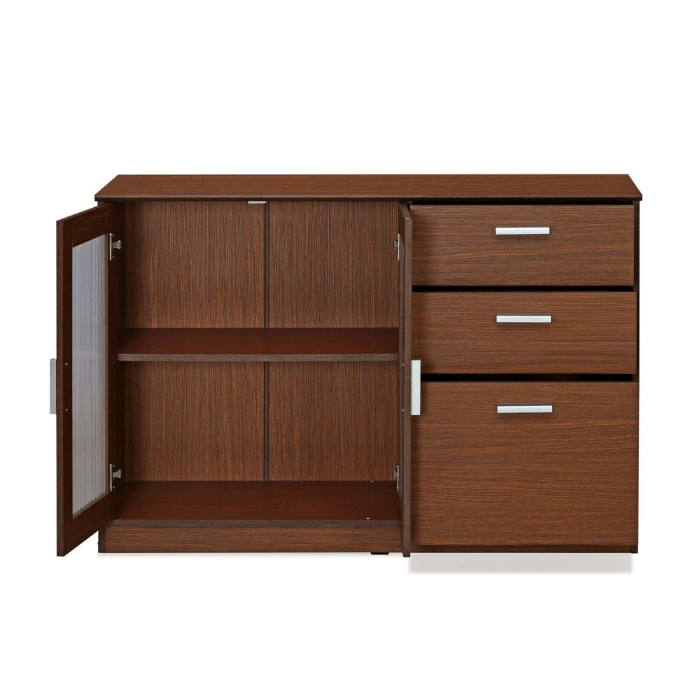 Nilkamal Meliff Kitchen Crockery Cabinet (Urban Walnut) - Nilkamal ...