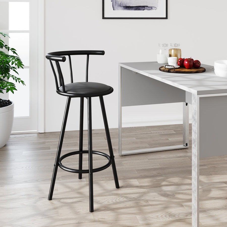 Nilkamal Bayern Rotating Seat Bar Stool (Black)