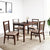 Nilkamal Gem 4 Seater Dining Set (Cappuccino)