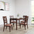 Nilkamal Peak 4 Seater Dining Set (Cappuccino)