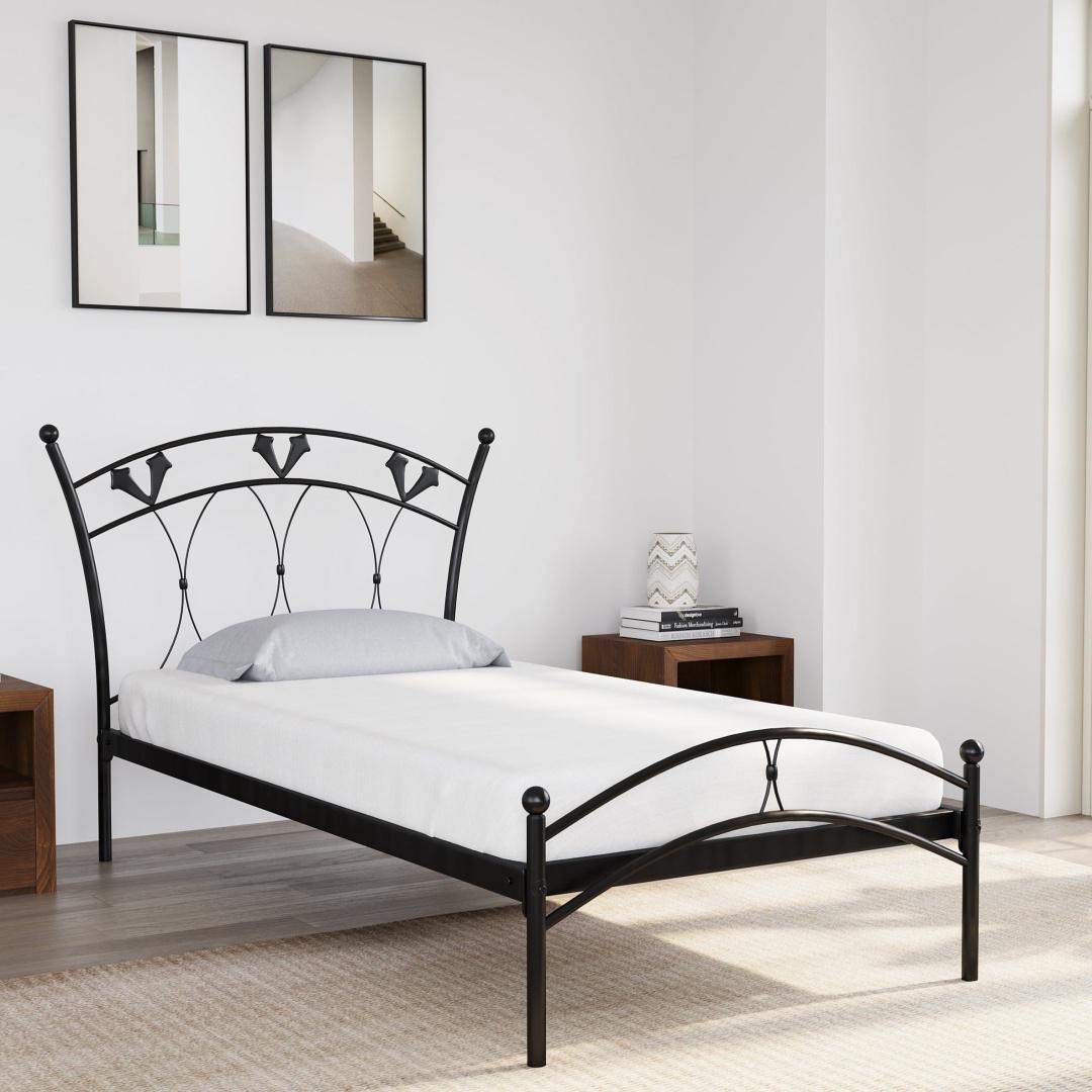 Nilkamal Hydra Metal Single Bed (Black)