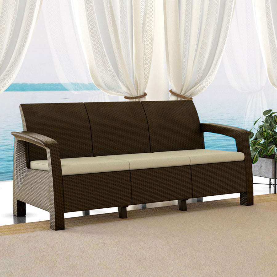 Nilkamal Goa Sofa Set with Cushion (3 Seater)