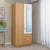 Nilkamal Indio 2 Door Wardrobe With Mirror (Teak & White)