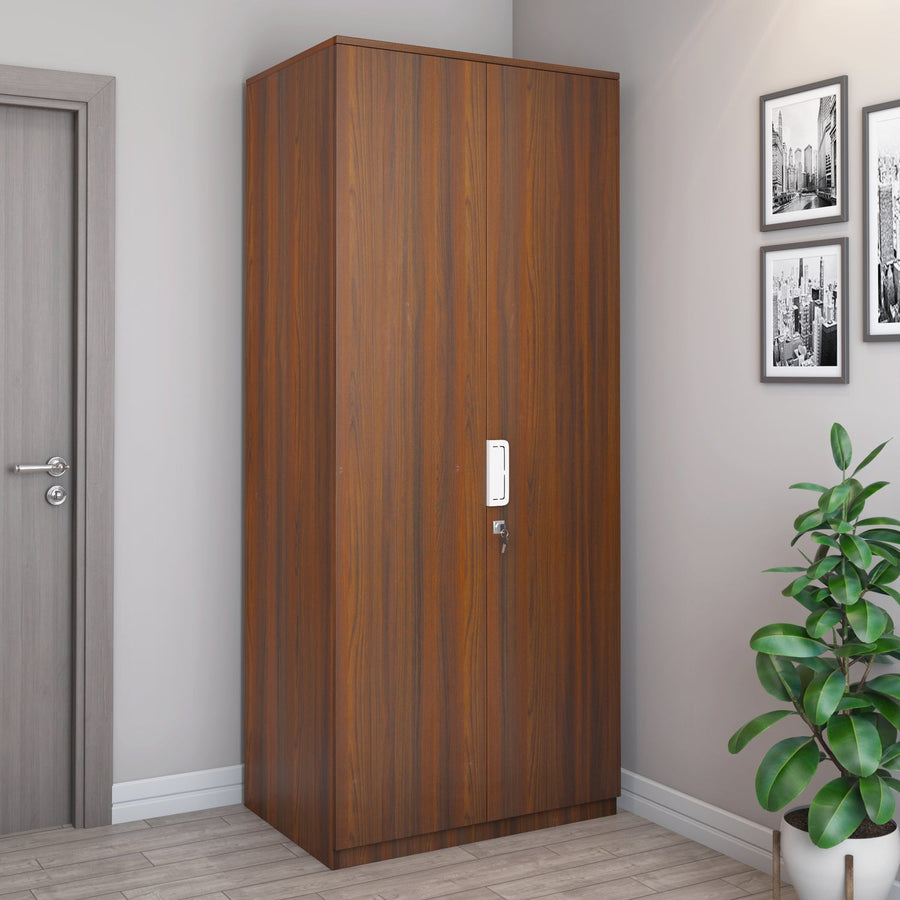 Nilkamal Joyce 2 Door Wardrobe (Classic Walnut)