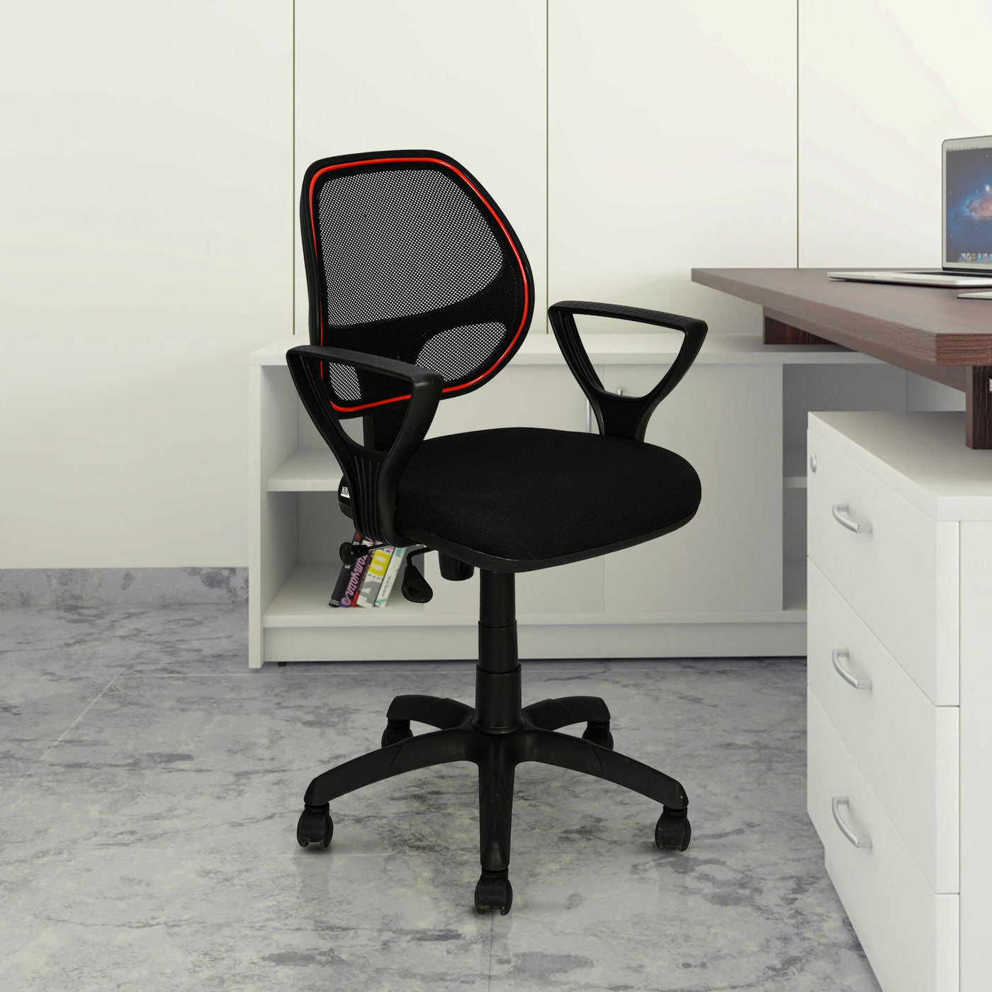 Nilkamal Calida Mesh Back Office Chair (Black)