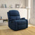 Nilkamal Matt 1 Seater Fabric Manual Recliner (Blue)