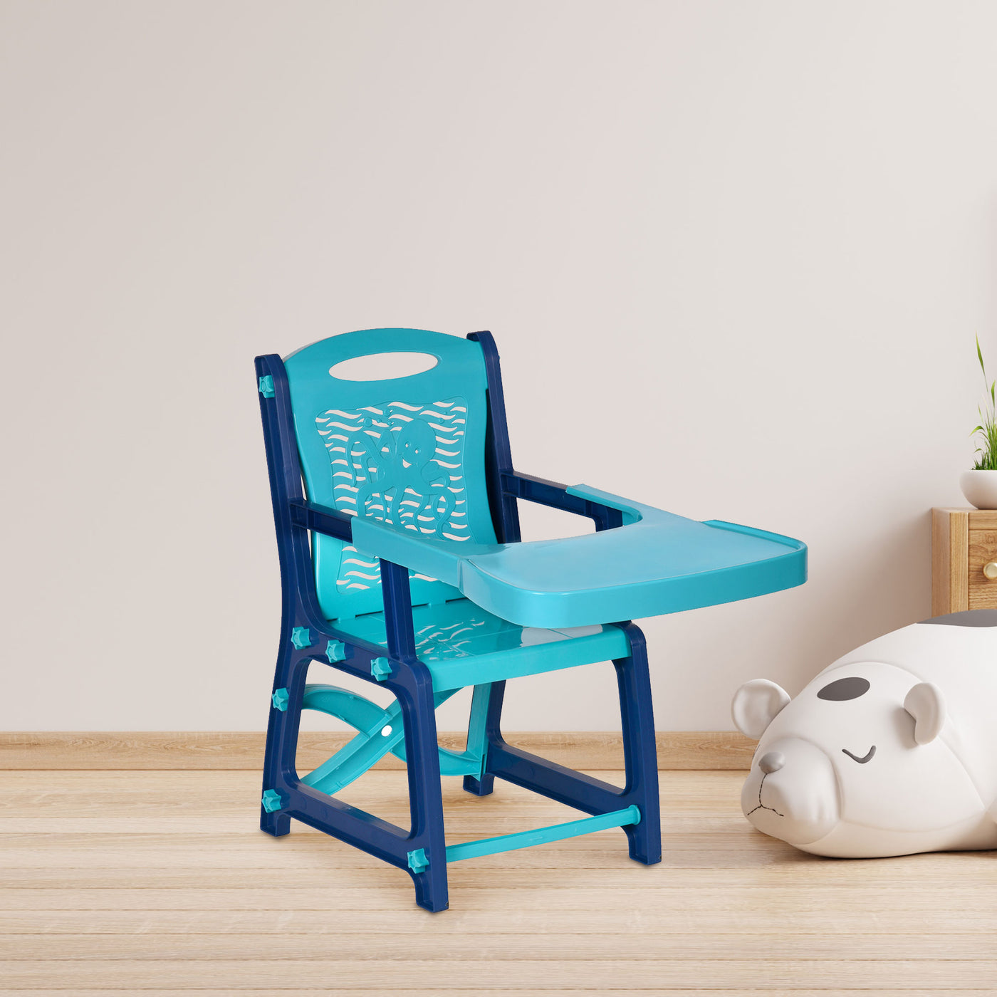 Nilkamal Octo Junior Plastic Kids Chair with Tray