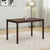 Nilkamal Peak Four Seater Dining Table (Cappuccino)