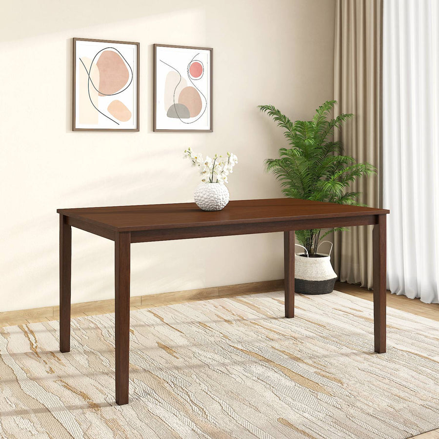 Nilkamal Peak 6 Seater Dining Table (Cappuccino)