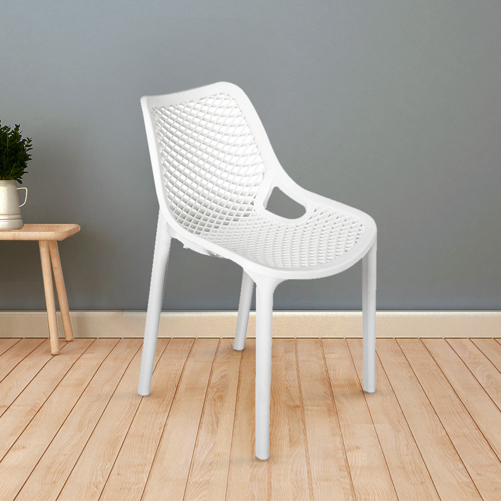 Nilkamal white plastic online chair