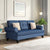 Nilkamal Velma 3 Seater Fabric Sofa with Cushion (Blue)