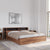 Nilkamal Torrie King Bed With Headboard & Box Storage (Classic Walnut)