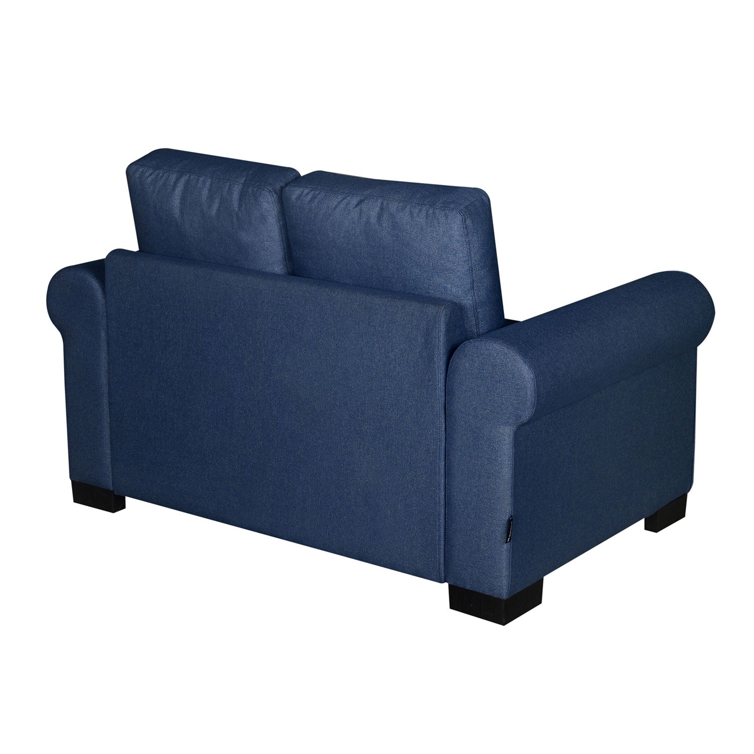 Navy blue tweed oliver deals roll arm sofa