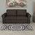 Nilkamal Array 3 Seater Bill Arm Sofa (Dark Brown)