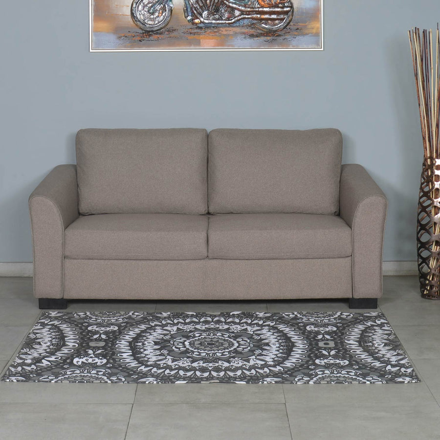 Nilkamal Array 3 Seater Mike Arm Sofa (Light Brown)