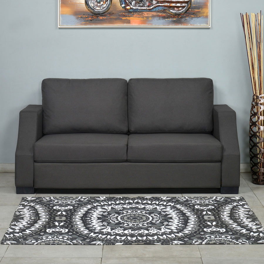 Nilkamal Array 3 Seater Rick Arm Sofa (Dark Grey)