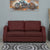 Nilkamal Array 3 Seater Rick Arm Sofa (Maroon)