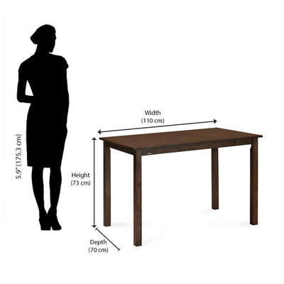 Dining table size outlet for 4 seater