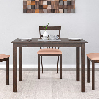 Nilkamal Colombia 4 Seater Dining Table (Wenge) - Nilkamal Furniture