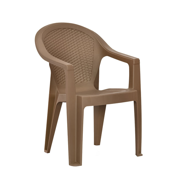 Nilkamal Enamora Rattan Dark Beige Premium Chair at Rs 1186