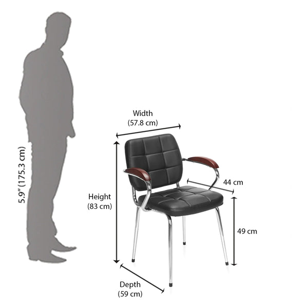 Nilkamal runner best sale visitor chair