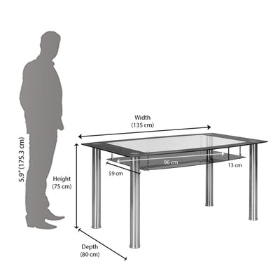 4 seater dining online table dimensions