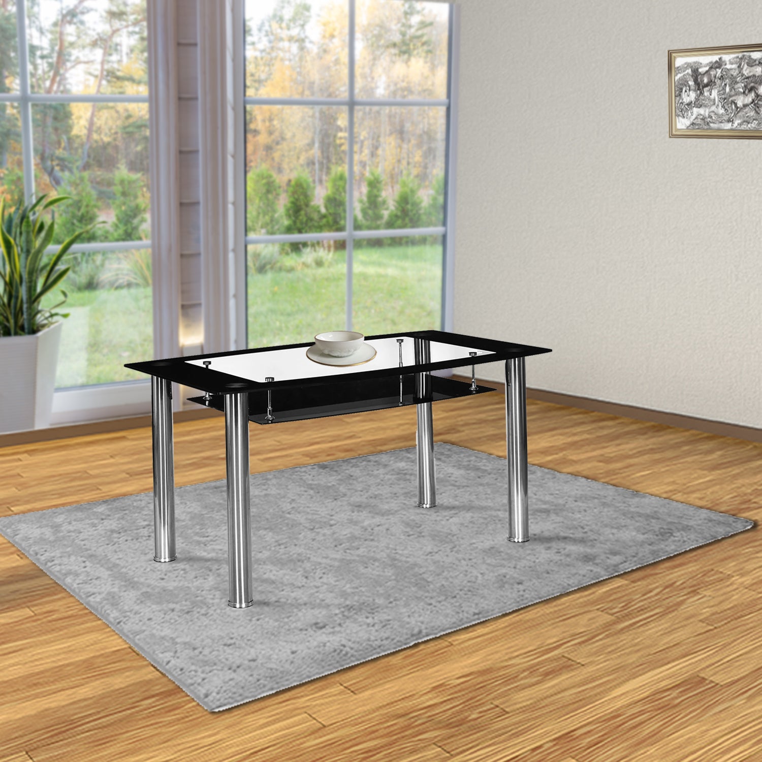 Nilkamal Jasmine 4 Seater Dining Table Black Nilkamal Furniture