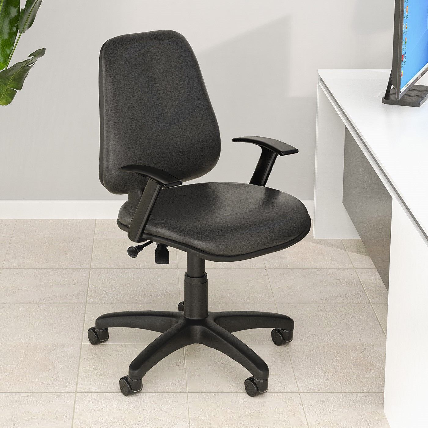 Nilkamal Agile Mid Back Office Chair Black Nilkamal Furniture