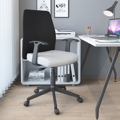 Mid back best sale fabric office chair