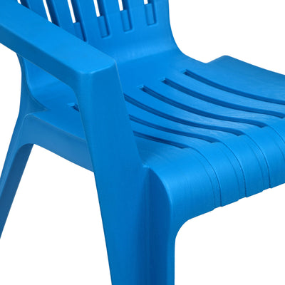 Nilkamal Toy CHR5015 Plastic Kids Arm Chair (Deep Blue) - Nilkamal