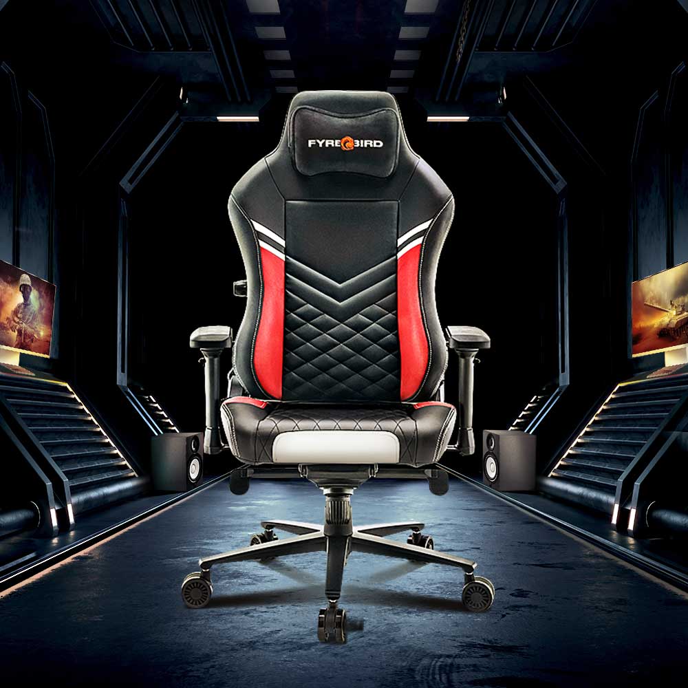 Gaming chair best sale black red