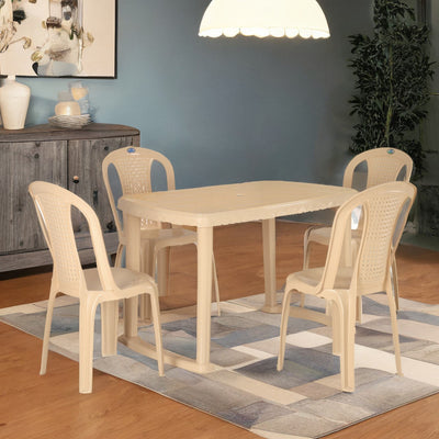 Nilkamal chairs set of shop 4 with table