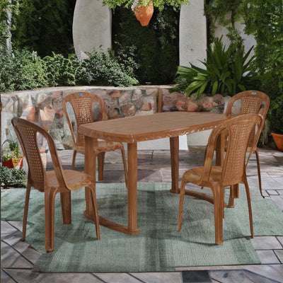 Nilkamal dining table store 4 seater plastic